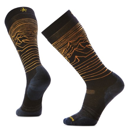 Smartwool Snowboard Full Cushion Iguchi Pattern Over The Calf Socks - Men's 0