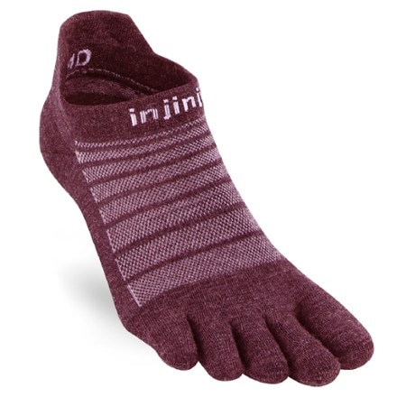 Injinji Run Lightweight No-Show Wool Socks 0