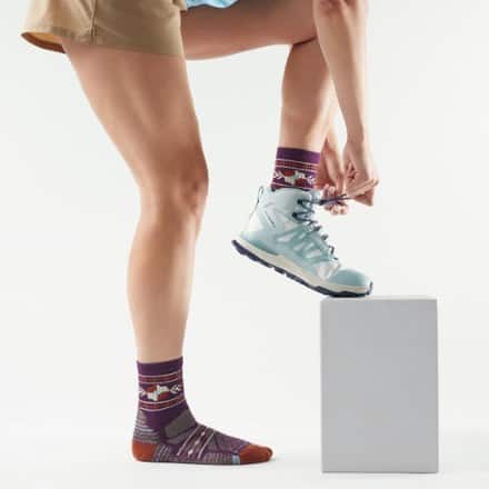 Smartwool Hike Light Cushion Retro Floral Mid Crew Socks - Women's 1