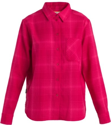 Icebreaker Merino 200 Dawnder Long-Sleeve Flannel Plaid Shirt - Women's 0