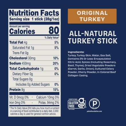 Country Archer Jerky Co. Rosemary Turkey Stick - 1 oz. 2
