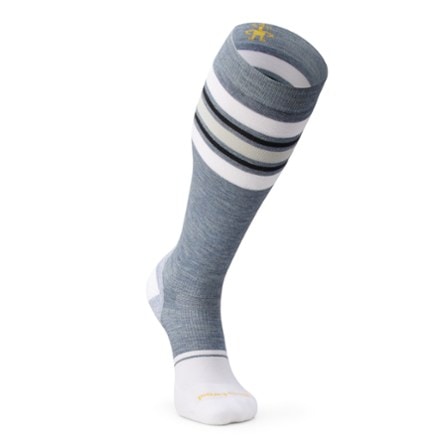 Smartwool Snowboard Targeted Cushion Stripe Extra Stretch Over-The-Calf Socks 1