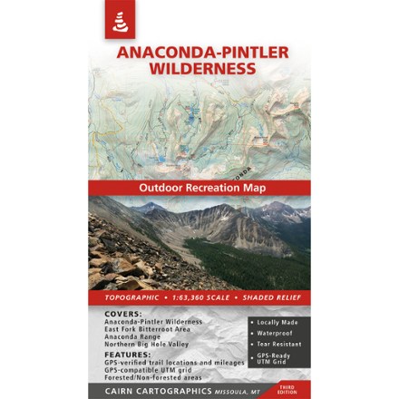 Cairn Cartographics Anaconda-Pintler Wilderness Map - 3rd Edition 0