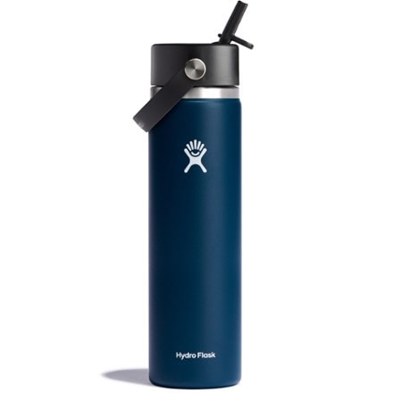 Hydro Flask Wide-Mouth Vacuum Water Bottle with Flex Straw Cap - 24 fl. oz. 0