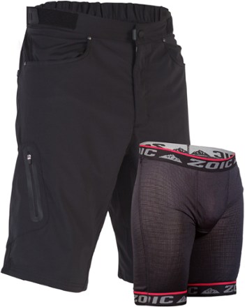 zoic ether bike shorts and liner