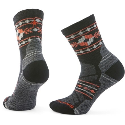 Smartwool Hike Light Cushion Retro Floral Mid Crew Socks - Women's 0