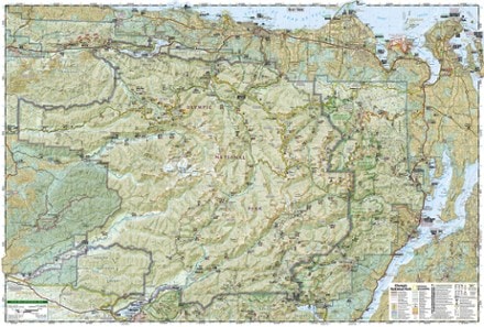 National Geographic Olympic National Park Topographic Map 2