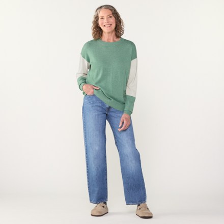 Smartwool Edgewood Colorblock Crew Sweater - Women's 2