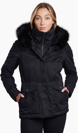 Faux fur lined online hoodie women's