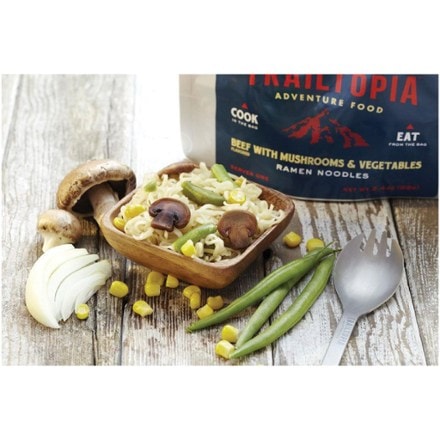 Trailtopia Ramen Noodles with Beef Flavor and Mushrooms and Vegetables - 1 Serving 2