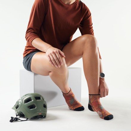 Smartwool Bike Zero Cushion Print Ankle Socks - Women's 2