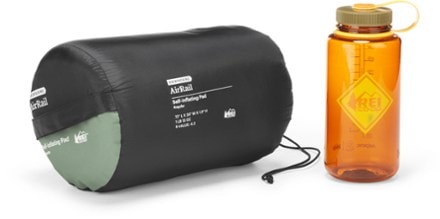 REI Co-op AirRail Plus Sleeping Pad Stuff sack (32oz bottle not included) (Sea Olive)