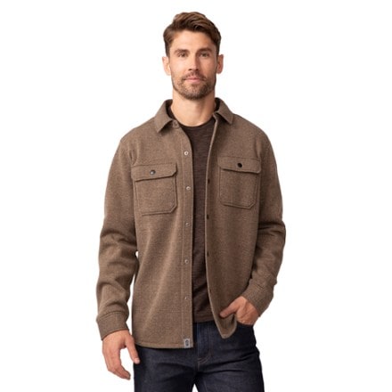 Free Country Fleece Twill Long-Sleeve Snap-Front Shirt Jacket - Men's 0