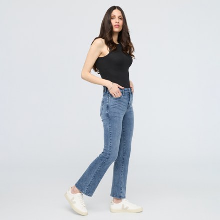 DUER No Sweat Denim High-Rise Kick Flare Pants - Women's 2