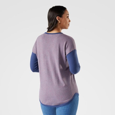 Smartwool Shadow Pine Colorblock Crew Sweater - Women's 1