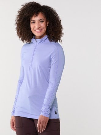 REI Co-op Merino 185 Long-Sleeve Half-Zip Base Layer Top - Women's 1