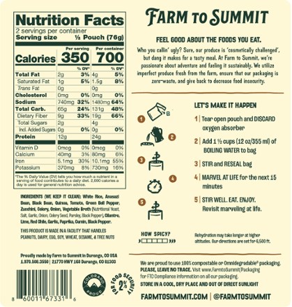 Farm to Summit Puebloan Beans and Rice - 2 Servings 1