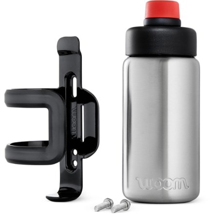woom GLUG Stainless-Steel Water Bottle and Cage Set - Kids' 0