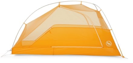 Big Agnes Tiger Wall UL2 Tent Straight on view  (Light Grey/Gold)