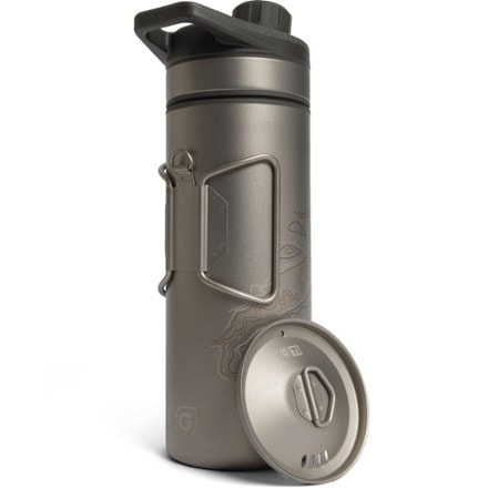 Grayl GeoPress Ti Water Filter and Purifier Bottle Plus Cook Lid 3