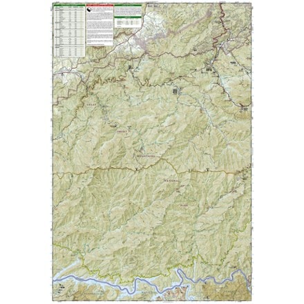 National Geographic Great Smoky Mountains National Park West Map 2