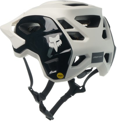 Fox SpeedFrame Pro Mips Bike Helmet Back view (Vintage White)