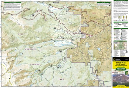 National Geographic Longs Peak Trail Map 2