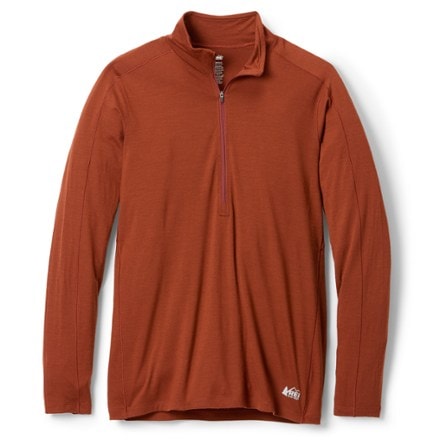 REI Co-op Merino 185 Long-Sleeve Half-Zip Base Layer Top - Men's 0