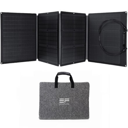 EcoFlow 110W Solar Panel Solar panel with integrated MC4 cable and included carry case