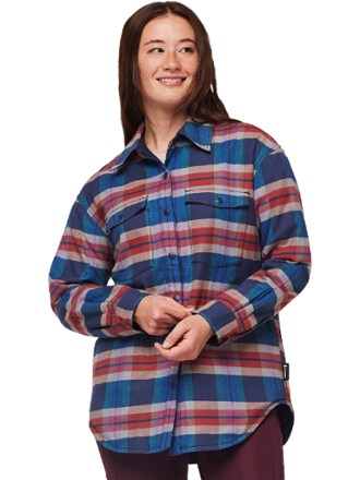 Women's insulated flannel jacket with hood hot sale