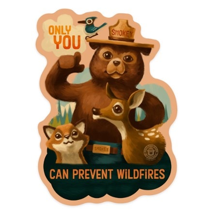 Lantern Press Smokey the Bear Sticker 0