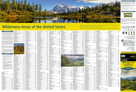 National Geographic Wilderness Areas of the United States Map 2