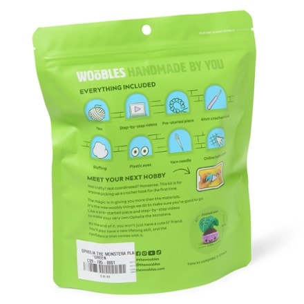 The Woobles Ophelia the Monstera Plant Crochet Kit 3