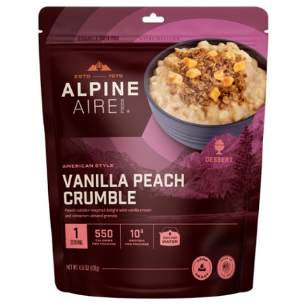 AlpineAire Foods Vanilla Peach Crumble - 1 Serving 0