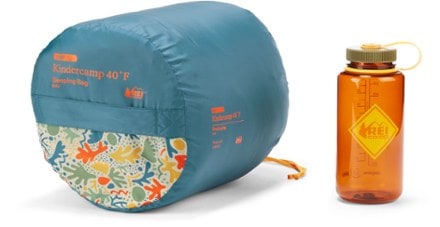 REI Co-op Kindercamp 40 Sleeping Bag - Kids' Stuff sack (32oz bottle not included) (Shadow Bay)