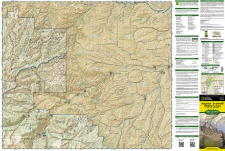 National Geographic Absaroka-Beartooth Wilderness East Map 1