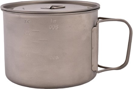 OliCamp Titanium Space Saver Pot with Lid - 900 ml 0