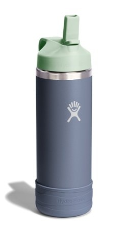 Hydro Flask Kids' Wide-Mouth Vacuum Water Bottle with Straw Cap and Bottle Boot - 18 fl. oz. 1