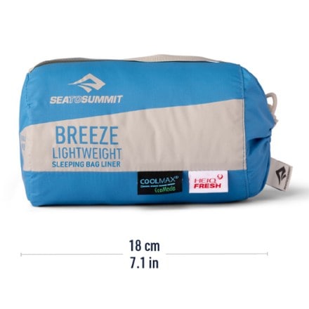 Sea to Summit Breeze Lightweight Sleeping Bag Liner With Drawcord 6