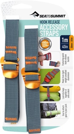 Sea to Summit Hook-Release 3/4" Accessory Straps - Package of 2 0