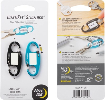 Nite Ize IdentiKey SlideLock Dual Carabiners - Package of 2 8