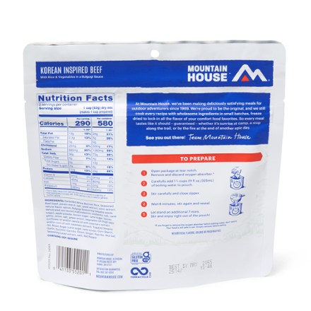 Mountain House Korean Inspired Beef - 2 Servings 1