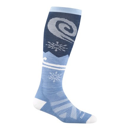 Darn Tough Swirlwind Over-the-Calf Lightweight Ski and Snowboard Socks - Women's 0