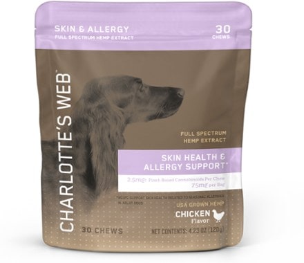 Charlotte's Web Skin Health and Allergy Support Chews for Dogs - 30 Chews 1