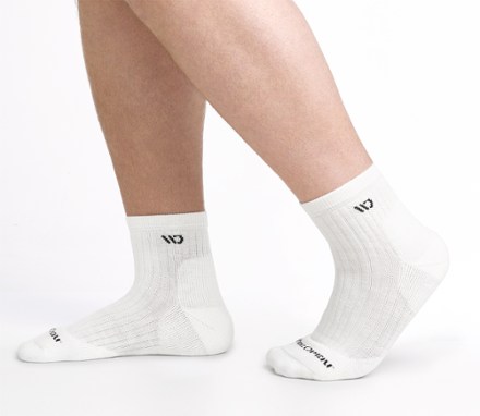 Wide Open Solid Cushioned Quarter Socks - Men's 4