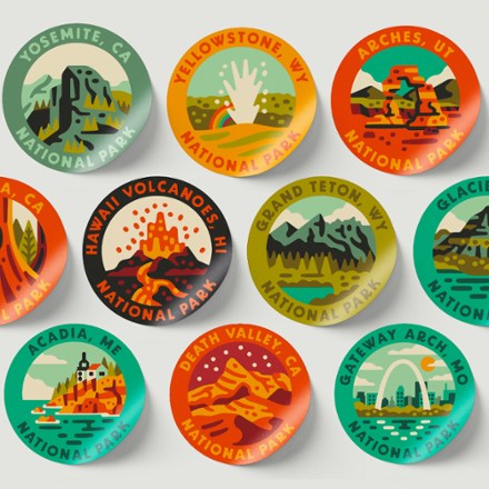THE GEOPROJECT National Park Sticker Bottle - 32 fl. oz. 2