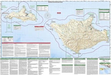 National Geographic Channel Islands National Park Topographic Map 2