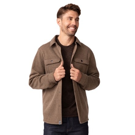 Free Country Fleece Twill Long-Sleeve Snap-Front Shirt Jacket - Men's 3