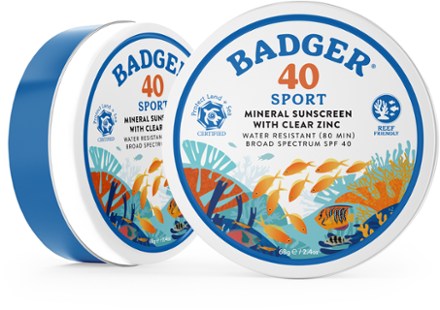 Badger Sport Mineral Sunscreen Tin - SPF 40 - 2.4 oz. 2