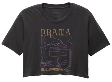 prAna Everyday Vintage-Washed Graphic Crop T-Shirt - Women's 0